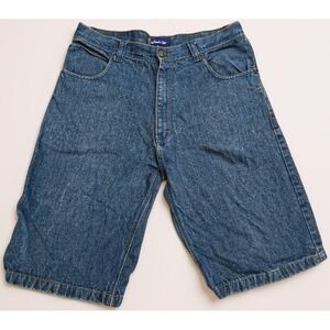 Outback Rider Mens Long Denim Jean Shorts Size 36